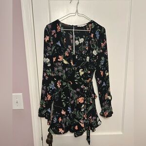 Lush Floral Long Sleeve Romper